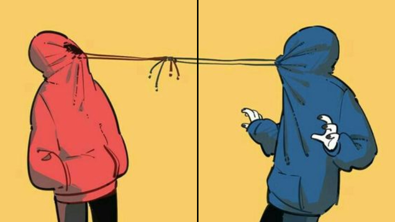 Hình 23 - Mẫu avatar đôi cho bạn thân hài hước, chất như nước cất